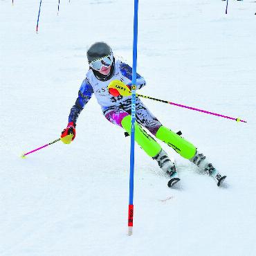 Gelungene, unfallfreie 46. Ausgabe des Ludi-Cups - Emma Horn war die Tagesschnellste im Slalom.