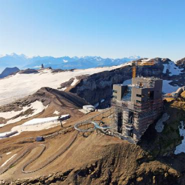 Glacier 3000: 40 Prozent mehr Besuchende diesen Sommer - Das Botta-Restaurant soll bis Winter wieder fit für Gäste sein. FOTO: GLACIER 3000