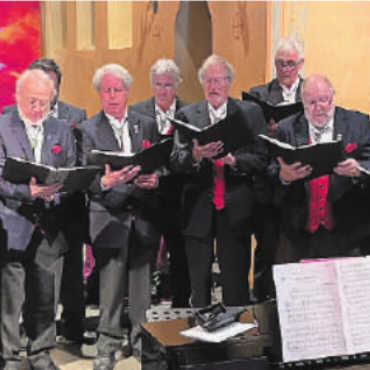 Männerchor «Echo vom Olden» berührte die Herzen - Der Männerchor «Echo vom Olden» berührte die Mitfeiernden in den Messen von Zweisimmen und Gstaad. FOTO: ALEXANDER PASALIDI
