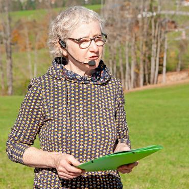 Unterwegs auf literarischen Pfaden - Evelyne Moser aus Turbach trug als Einzige auch Mundarttexte vor.