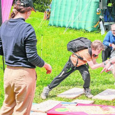 Festivalfeeling trifft auf Wandererlebnis - Gewinnspiele sorgten für den Familienspass.