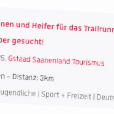 Weil Helfen verbindet – Freiwillige im Saanenland