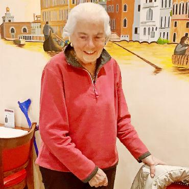 Familienabend des Saanervereins Bern - Madeleine Krebs, die Sekretärin des Saanervereins, vertrat den Präsidenten würdig. FOTOS: ZVG