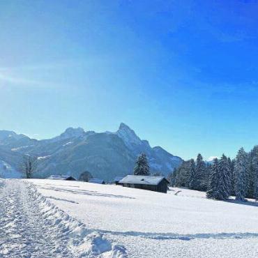 Viel Schnee und Topwetter sorgen für gelungenen Saisonstart - Die verschneite Landschaft konnte auch auf den Winterwanderwegen genossen werden.