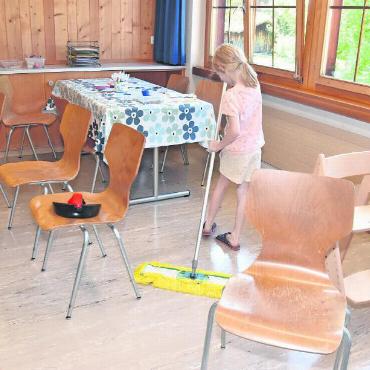 Ferienbetreuung – mehr als ein Herzensprojekt - Jedes Kind muss ein Ämtli übernehmen.