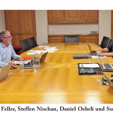Die sorgende Gemeinschaft – das soziale Rückgrat des Saanenlandes - Claudia von Siebenthal, Sigi Feller, Steffen Nischan, Daniel Oehrli und Susanne Bill (von links) sind als Sozialbehörde mitverantwortlich für die soziale Versorgung im Saanenland.