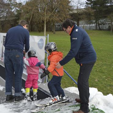 Die Skipiste mitten in der Stadt Bern