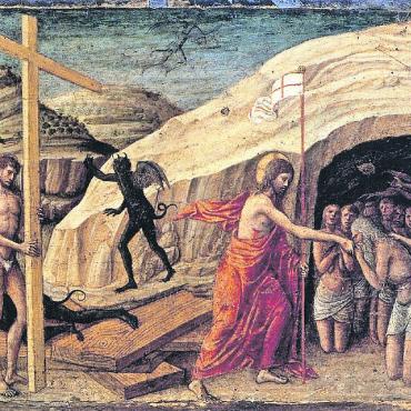Der Karsamstag: zwischen Zagen und Zuversicht - Die Künstler des Abendlandes bevölkern ihre Höllengemälde mit elenden Gestalten und zeigen den Gottessohn mitten in diesem Inferno, hier in einer Darstellung aus dem 15. Jahrhundert. FOTO: JACOPO BELLINI, «CHRISTI ABSTIEG IN DIE HÖLLE»; ZVG
