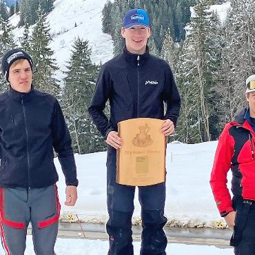 Becherrennen zum Saisonabschluss des Skiclubs Turbach-Bissen - Podestfahrer Herren 1. FOTOS: ZVG