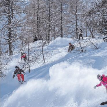 Pulverschnee, Sägemehl und Biathlonerfolg - Unbeschreibliche Verhältnisse an den diesjährigen FreerideDays. FOTO: MANUEL KURTH