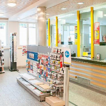 Digitale Ergänzung des Postangebots - ...und die Schalterhalle modernisiert werden.