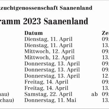 AMTLICHER ANZEIGER SAANEN, 21.03.2023