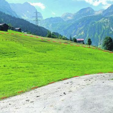 Jahresrückblick 2024 – Wirtschaft: Es wurde gebaut, geplant und gestaltet - Der Perimeter der geplanten Deponieerweiterung in Gsteig. FOTO: HEINZ ADDOR