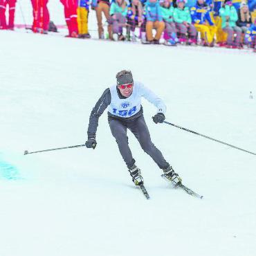 Björn Brand ist Schweizer «Schneesportkönig» - Björn Brand in Action beim Qualifikationslauf des Nordic Cross.