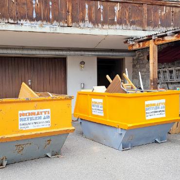 Die etwas andere Züglete - Nicht alles kommt mit, einiges wird entsorgt.