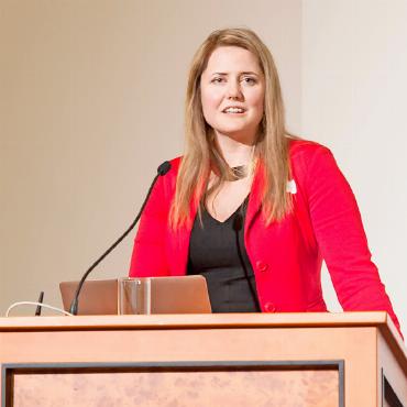 Wechsel an der Spitze der Volkswirtschaft Berner Oberland - Dr. Anna Jobin, Präsidentin der Eidgenössischen Medienkommission, spricht an der 105. Generalversammlung der Volkswirtschaft Berner Oberland.