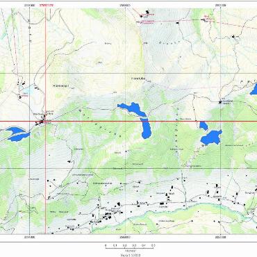 SolSarine 2.0: Sie haben gefragt, die Verantwortlichen antworten - Die blauen Einfärbungen visualisieren die Flächen, auf denen die Solartische beim Standort Hornberg-Parwenge installiert werden sollen. KARTE/VISUALISIERUNG: SOLSARINE AG