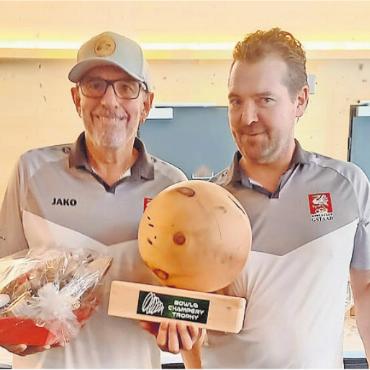 Nationale und internationale Erfolge für den Bowls Club Gstaad - Bowls Champéry Trophy 2025 Winners,Christian Gafner und Andres Oehrli, BC Gstaad.