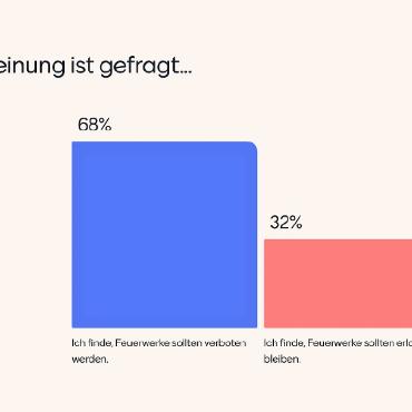 Mitreden, mitvoten, mitgestalten - ... und das Ergebnis. Die Mehrheit der Destinationsratsmitglieder würde ein Feuerwerkverbot befürworten.    GRAPHIKEN: MENTIMETER-AUSWERTUNG