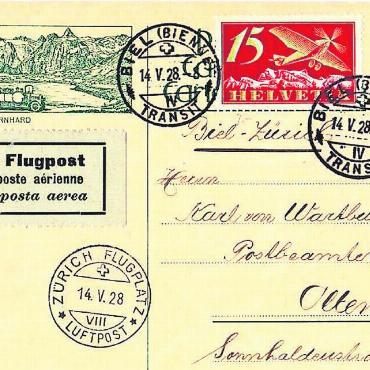 Die Originalfotos der Bildpostkarten mit Postauto