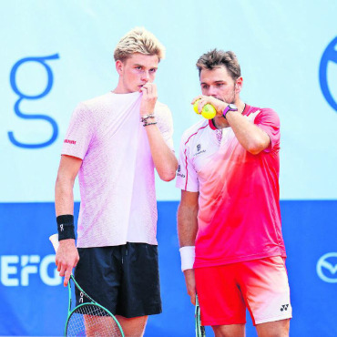 Schweizer Emotionen, internationale Überraschungen – Gstaad kommt in Fahrt - Schweizer Traum-Doppel: Henry Bernet und Stan Wawrinka. Bernet: «Ich erinnere mich noch gut, wie ich Stan 2015 bei den French Open gewinnen sah – er war mein Held.»