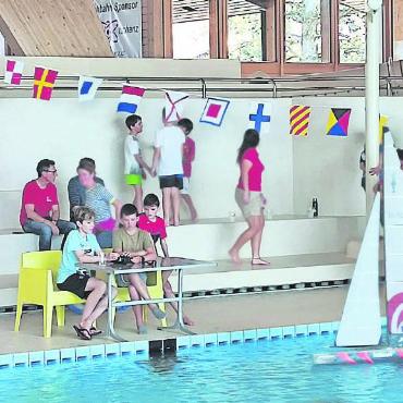 GYC Ski Yachting Trophy: Lokalmatadoren verteidigen den Titel - Früh übt sich: Die Jungen beim Segeln im Sportzentrum Gstaad.