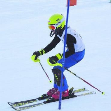 Schneesport in verschiedenen Variationen - Technisch gekonnt durch die Slalomstangen.