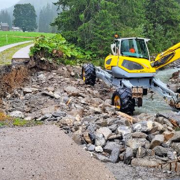 Jahresrückblick 2024 – Kultur, Gesellschaft und Umwelt: Vieles hat sich bewegt - Oberhalb von Turbach hat der Turpachbach einen halben Weg in die Tiefe gerissen. FOTO: SONJA WOLF