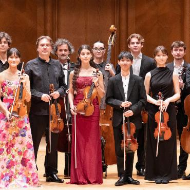 IMMA: Hoffnung am Horizont - Die Menuhin Academy Solisten bei einem Auftritt im Yehudi Menuhin Forum Bern im vergangenen Herbst. FOTOS: ZVG