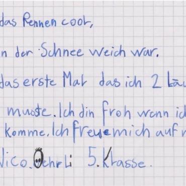 «So war unser Schülerskirennen!»