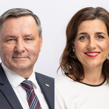 Kein zweiter Wahlgang: Berner Ständeräte in stiller Wahl gewählt - Werner Salzmann (SVP) und Flavia Wasserfallen (SP). (Fotos: Parlament.ch)