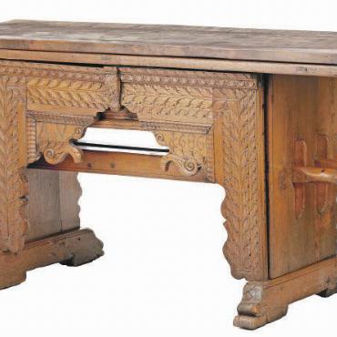 Kostbarkeiten für die Ewigkeit: die Auktion der Haldi-Sammlung - Tisch Saanen, datiert 1686.