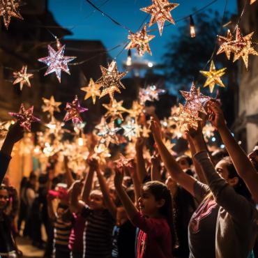 Weihnachten: Zeit der Freude - Kaplan Pierrre Didier Nyongo Ndoua möchte in seiner Predigt an der Weihnachtsmesse über die Freude sprechen. SYMBOLBILD: ADOBESTOCK/KI GENERIERT