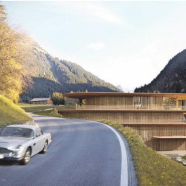 Jahresrückblick 2025 – Wirtschaft: ein Jahr im Zeichen des Wandels - Das geplante Gstaad House. VISUALISIERUNG: FOSTER UND PARTNERS