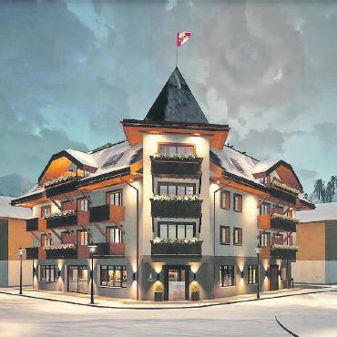The Mansard engagiert Martin Bieri - Das neue Hotel The Mansard an der Gstaader Promenade wird im April 2024 eröffnet. VISUALISIERUNG: RIEDER BACH ARCHITEKTUR GSTAAD/THE MANSARD