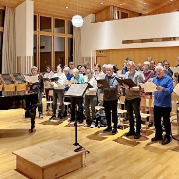Saaner Osterkonzerte: Projektchor geht in die dritte Runde - Proben des Projektchors.    FOTO: MUSIKSCHULE SAANENLAND-OBERSIMMENTAL