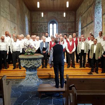 Mit fröhlichem Gesang feierte der Männerchor  «Echo vom Olden» seinen 175. Geburtstag