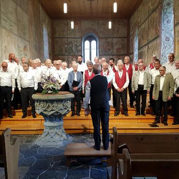 Mit fröhlichem Gesang feierte der Männerchor  «Echo vom Olden» seinen 175. Geburtstag