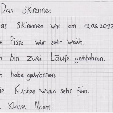 «So war unser Schülerskirennen!»