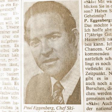 Paul Eggenberg – l’enfant de Lauenen, près de Gstaad? - … «Erfolg lässt sich nicht erzwingen, die Springer müssen Freude am Sport haben.» Beide Fotos Winter 1982/83. FOTOS: ZVG PAUL EGGENBERG