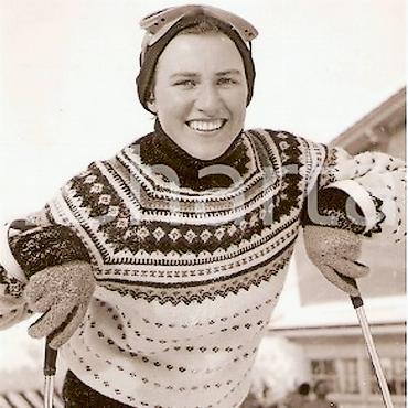 Rosemarie Reichenbach an den Olympischen Winterspielen in Cortina d’Ampezzo 1956 - Rosemarie Reichenbach (heute Ryter-Reichenbach). FOTO: ZVG