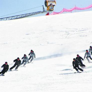 Björn Brand ist Schweizer «Schneesportkönig» - Demoteam Gstaad, die wegen eines Sturzes in der Quali keine Chance mehr auf den Final hatten.