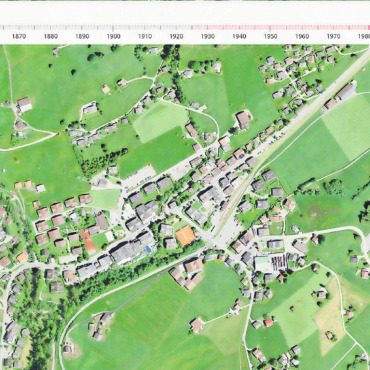Blick in die Vergangenheit - Schönried 2016 Quelle: SWISSTOPO