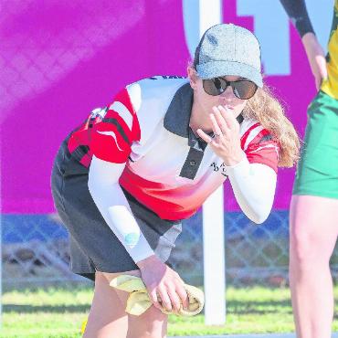 Laura Butler gewinnt das Australian Open - Laura Butler im WM-Viertelfinal. FOTOS: ZVG