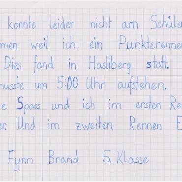 «So war unser Schülerskirennen!»
