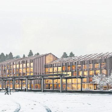 Jahresrückblick 2024 – Politik: Gesundheit, Bauprojekte und Wahlen - Das Bauprojekt Le Rosey in Gstaad. VISUALISIERUNGEN: JAGGI ARCHITEKTUR UND INNENARCHITEKTUR