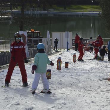 Die Skipiste mitten in der Stadt Bern