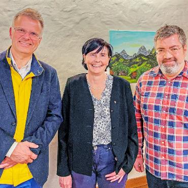 Saaner Gemeinderat: erste Gemeindepräsidentin und drei neue Gesichter - Die Gemeindepräsidiumskandidaten: (v.l.) Martin Göppert, Petra Schläppi und David Schmid.