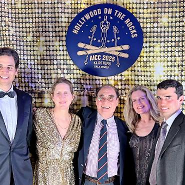 Eagle Ski Club bei den AICC-Rennen in Klosters - Eagle-Ski-Team (v.l.): Rodolfo, Natascha, Beat, Alexandra und Lorenzo.