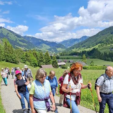 Mit gebündelter Energie für ein positives Altern - Sehr beliebt bei den Senioren des Saanenlandes: die Wanderungen, die der Seniorenrat organisiert. FOTO: ZVG